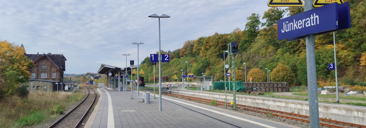 Bahnhof Jünkerath an der Eifelstrecke